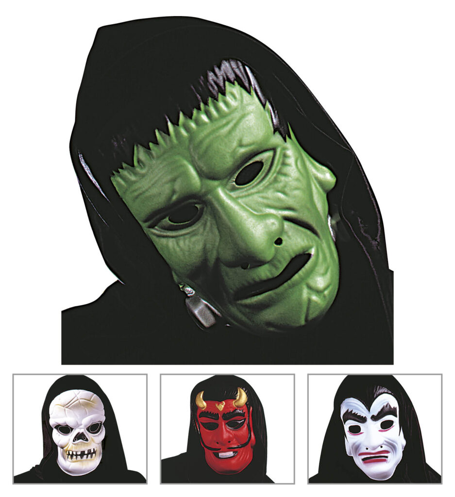 MASQUE MONSTRE CAPUCHE (Masque en plastique)