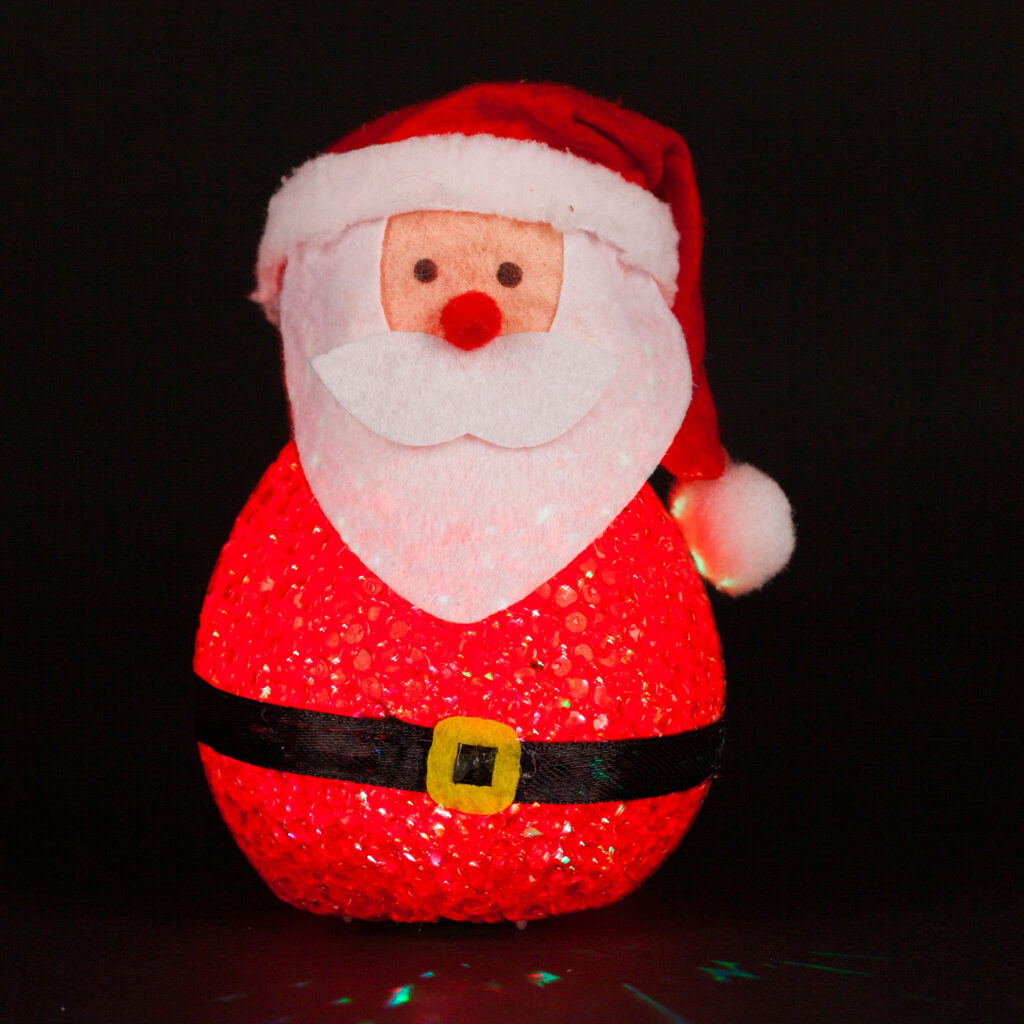 PETIT PERE NOEL LUMINEUX (Dimension 12 cm)