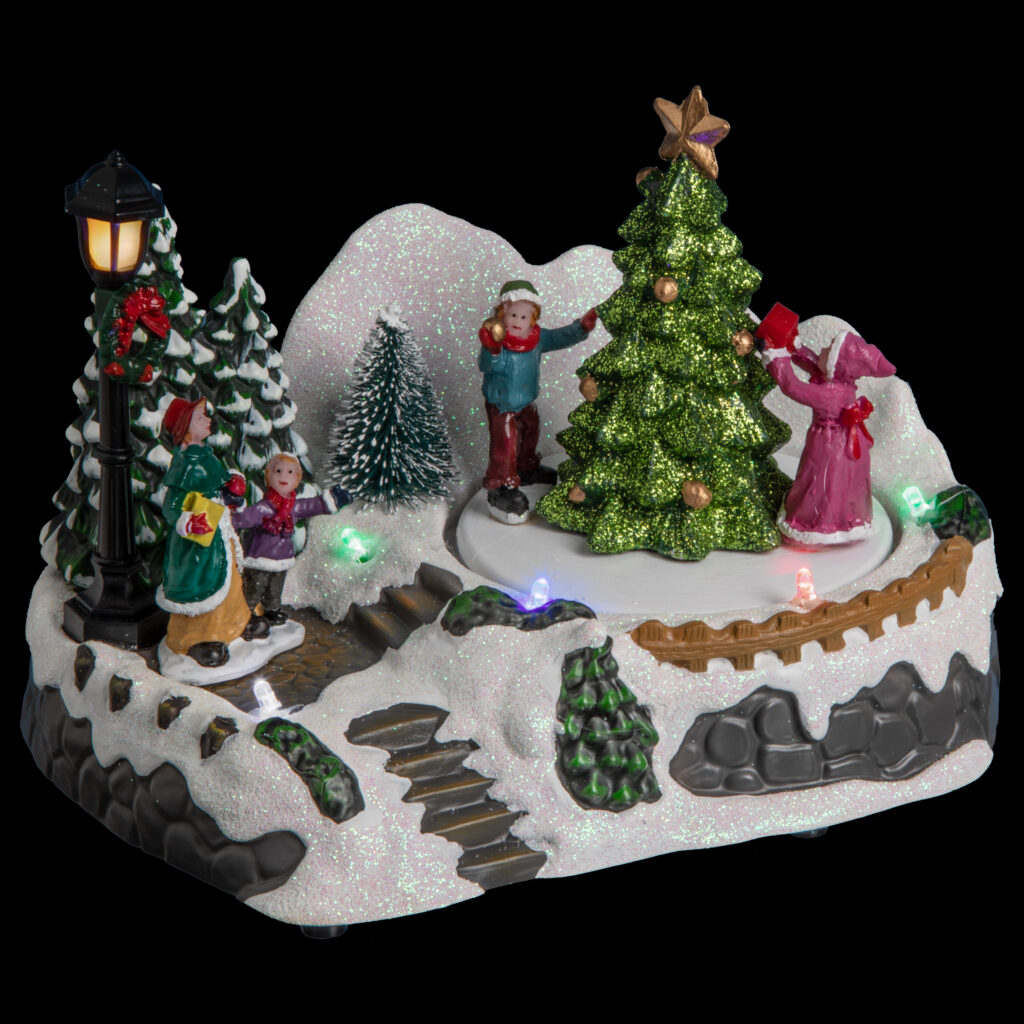 VILLAGE SAPIN DE NOEL (Animé et lumineux)