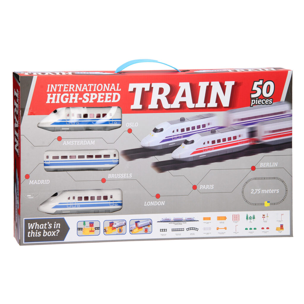 CIRCUIT TRAIN RAPIDE (Coffret de 50 pièces)