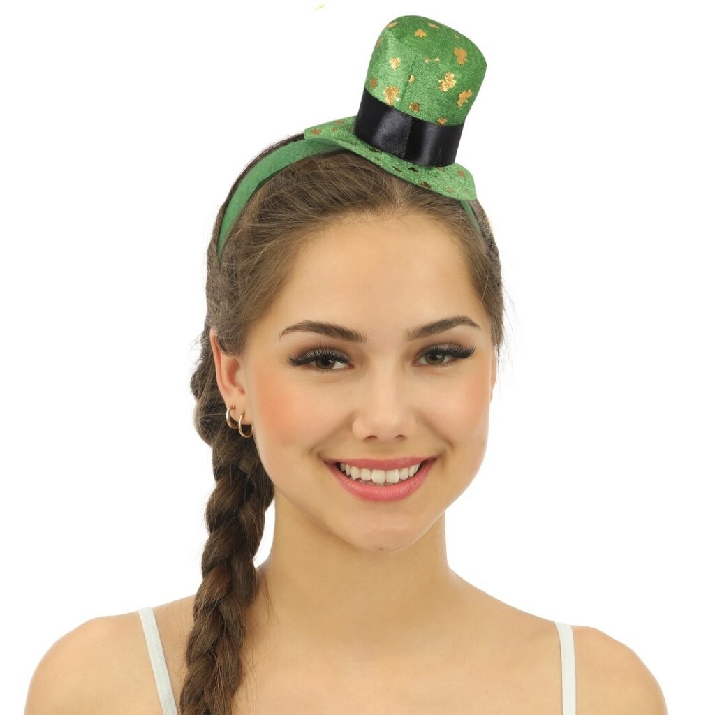SERRE TÊTE SAINT PATRICK (Serre tête mini chapeaux)