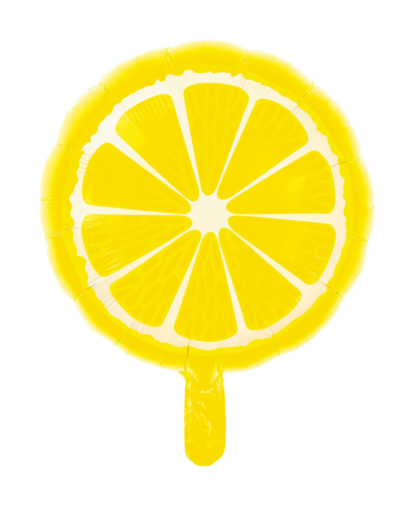 BALLON MYLAR CITRON (Ballon aluminium 46 cm)