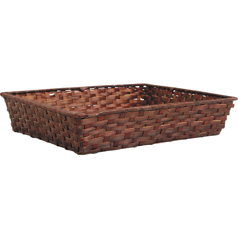 PANIER EN BAMBOU COLORÉ (Taille 36 x 27 cm - 3 coloris) – Image 2