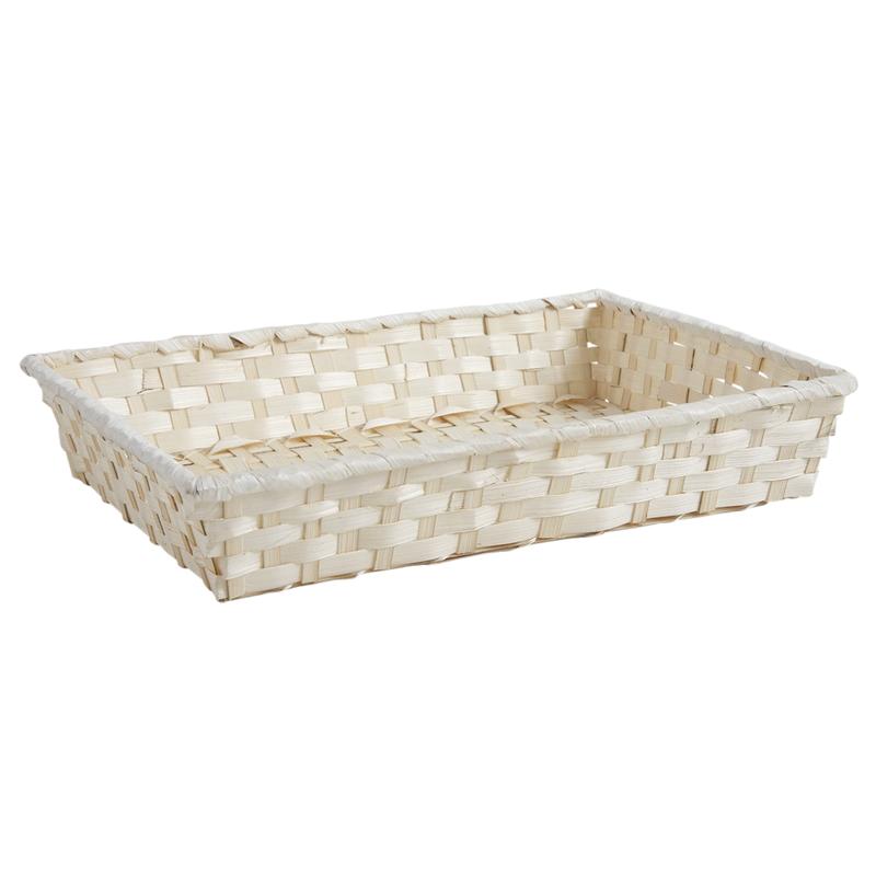 PANIER EN BAMBOU COLORÉ (Taille 36 x 27 cm - 3 coloris) – Image 3