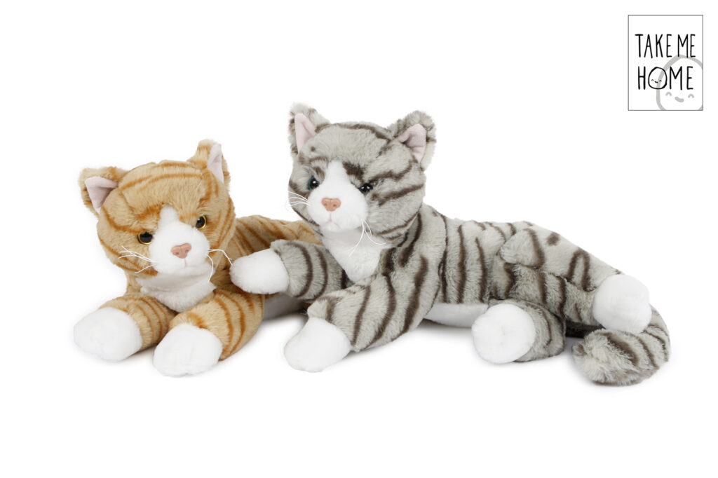PELUCHE CHATON TIGRÉ (Dimension 36 cm)