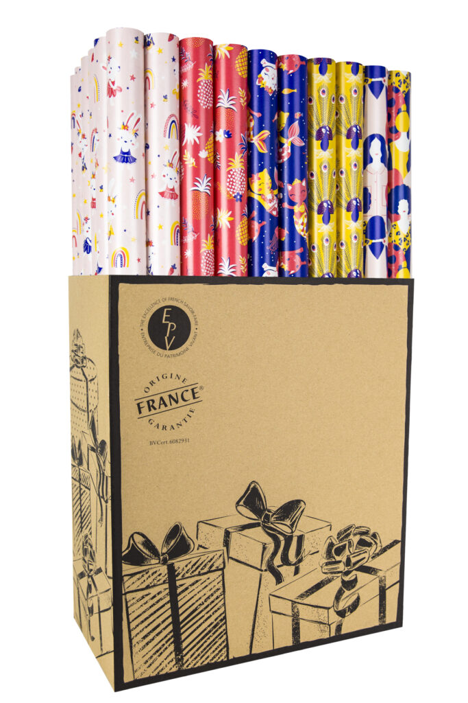 PAPIER CADEAU POUR FILLES (Pack 60 rouleaux 2 mètres)