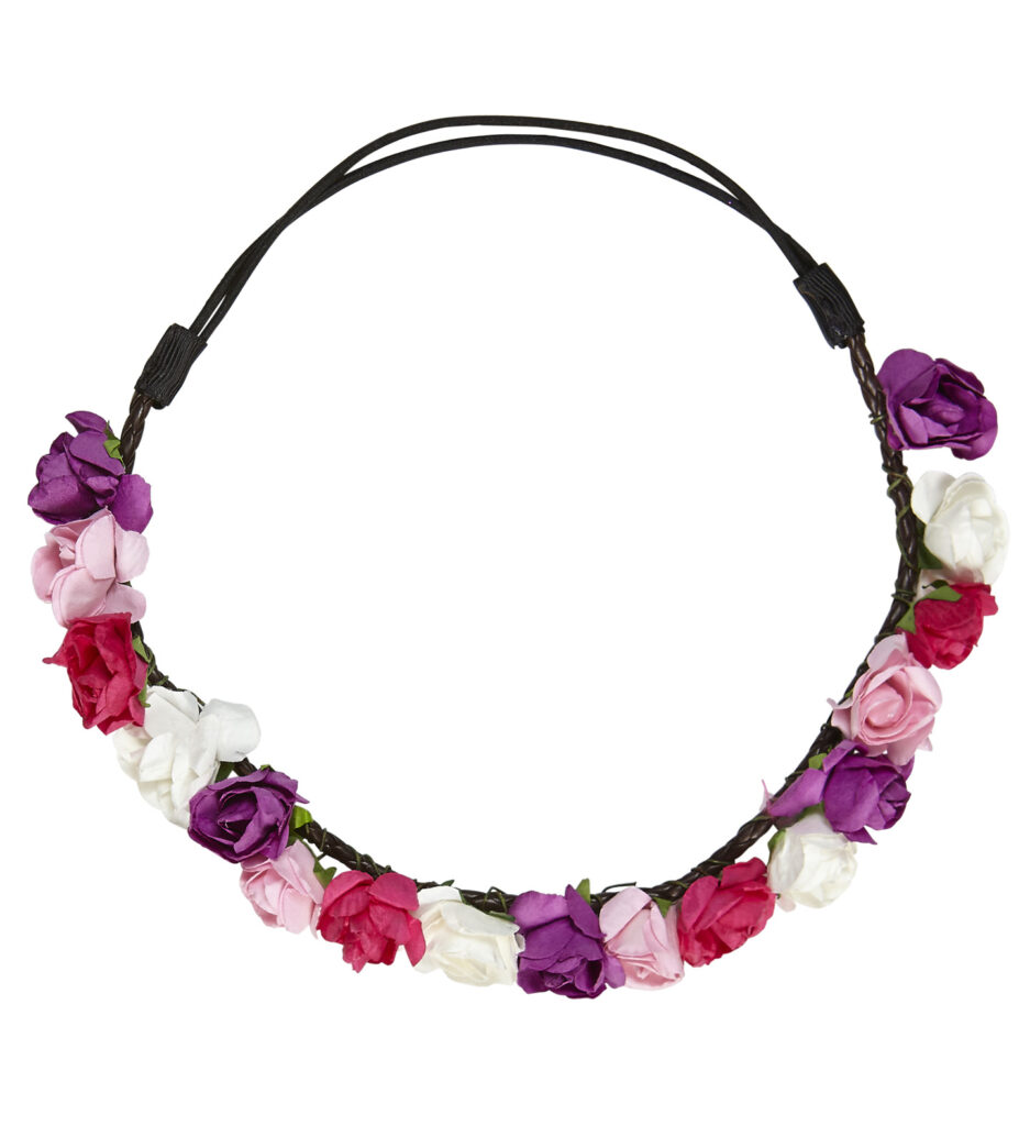 COURONNE AVEC DES FLEURS (Serre tête avec des roses) Modèle 4 couleurs