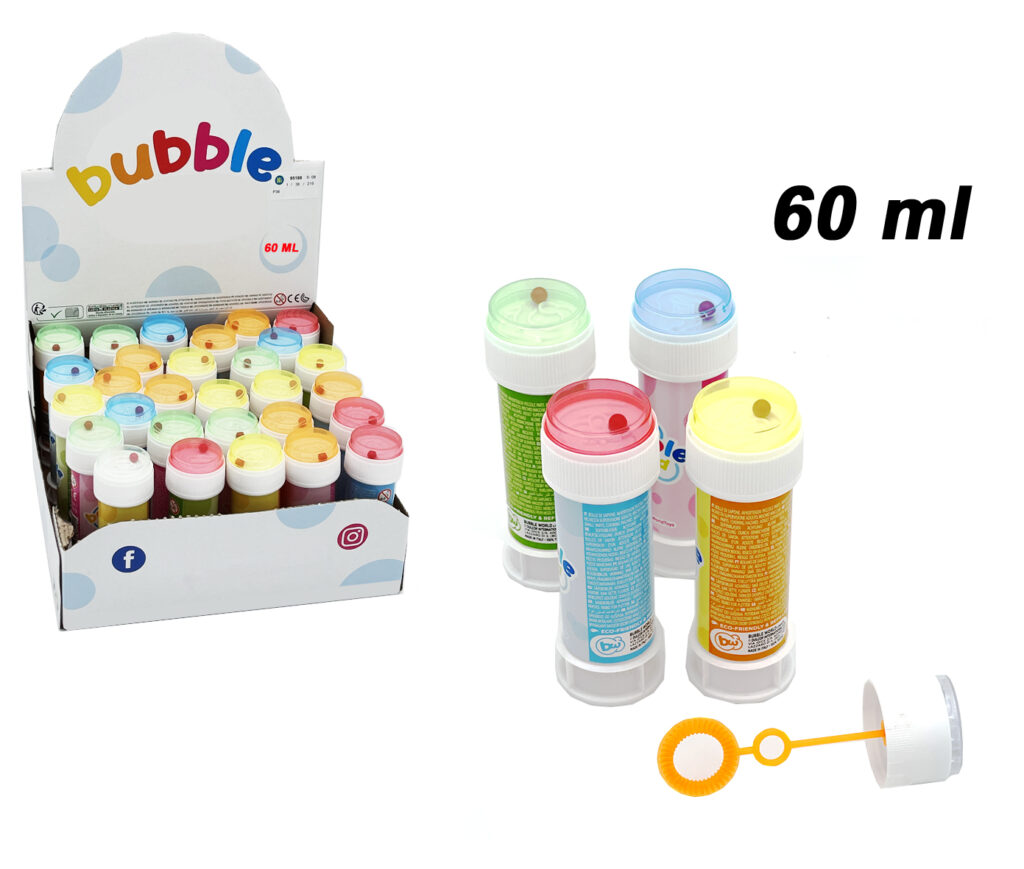 BULLES DE SAVON EN TUBE (Pack 36 pièces 60 ml)