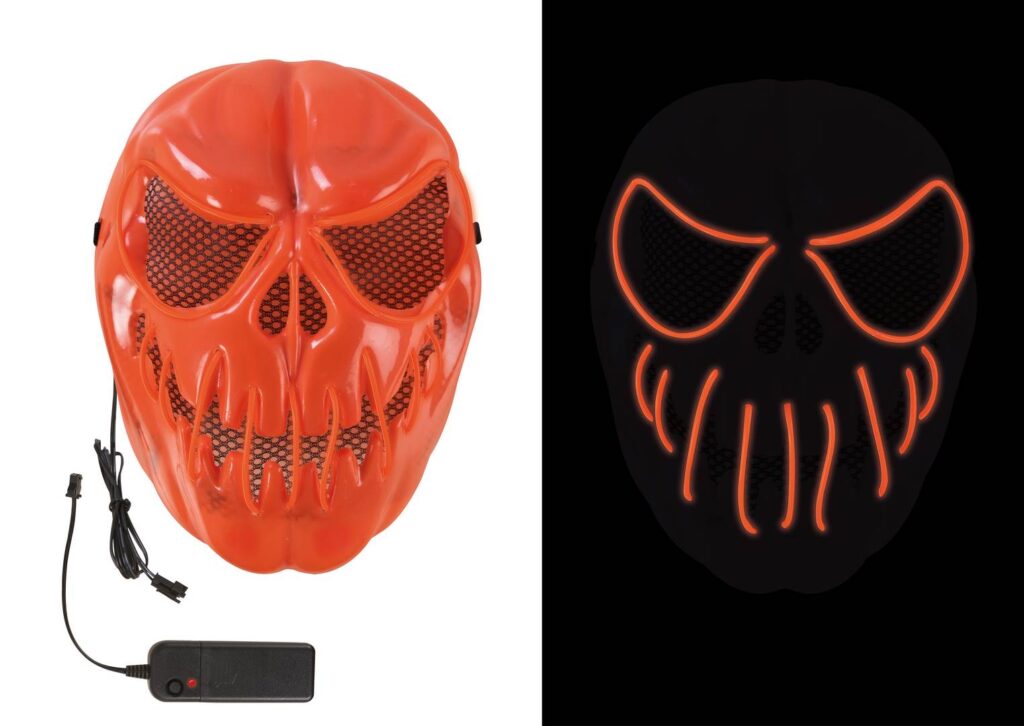 MASQUE CITROUILLE A LED (Masque lumineux)
