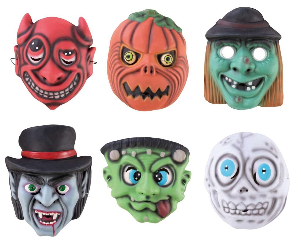 MASQUE HALLOWEEN ENFANT (6 Modèles rigolos)