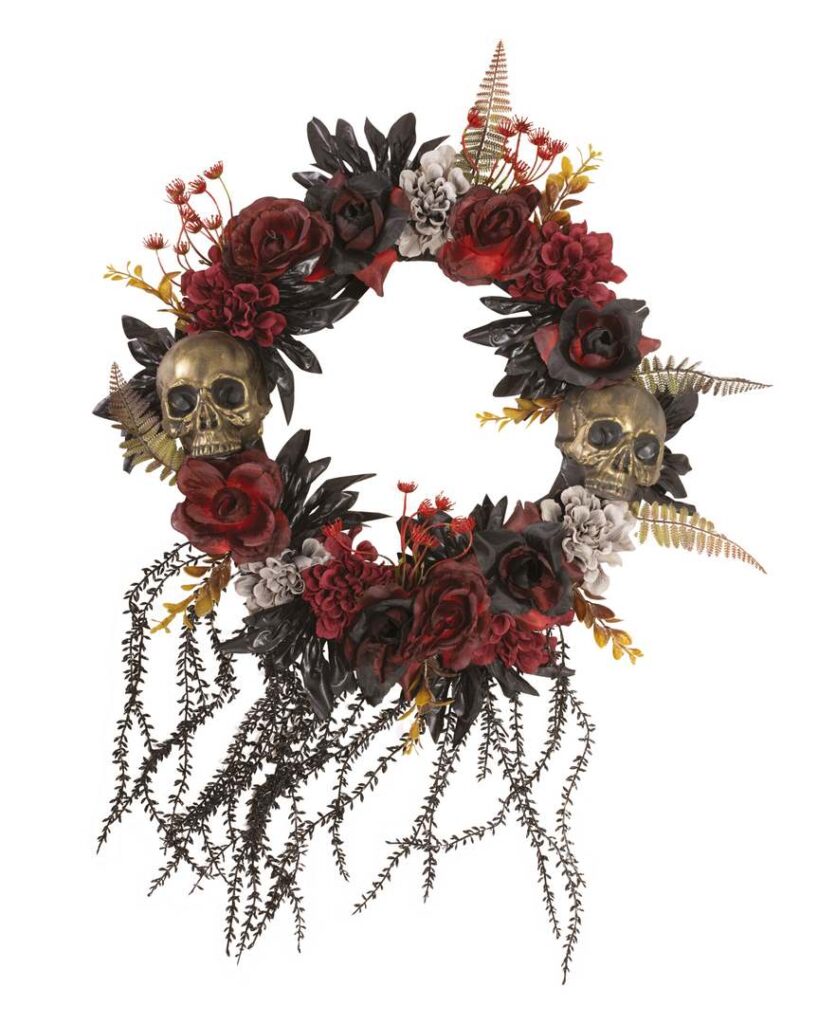 COURONNE MORTUAIRE (Couronne de porte 40 cm)