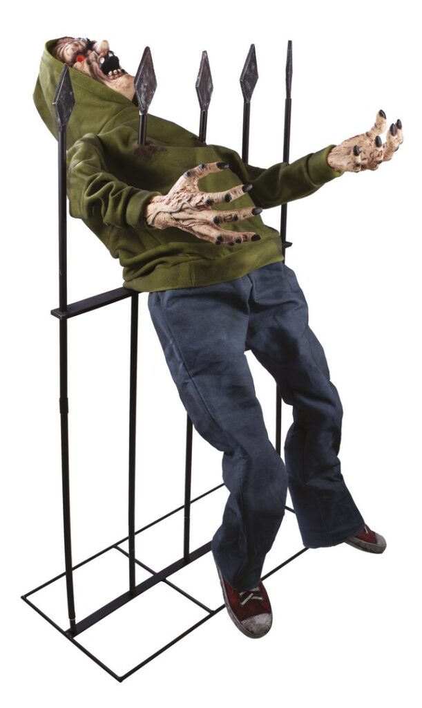 ZOMBIE EMPALÉ ANIMÉ (Automate son et lumière) Taille 140 cm - Démo vidéo