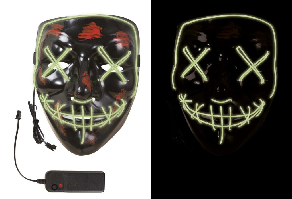MASQUE SANGLANT A LED (Masque lumineux)