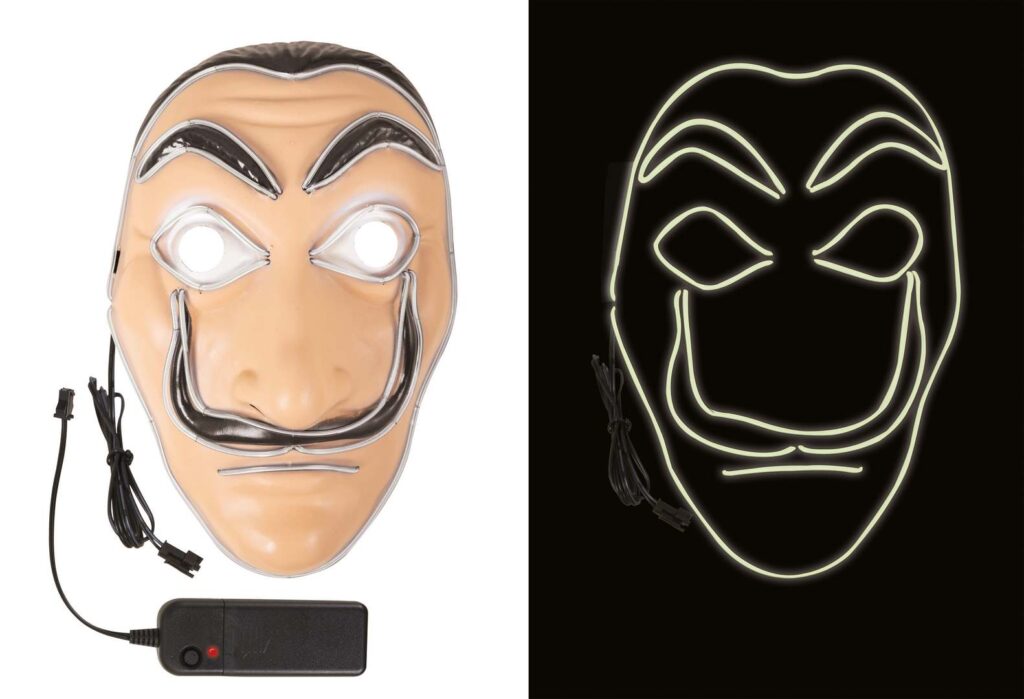 MASQUE BRAQUEUR A LED (Masque lumineux)