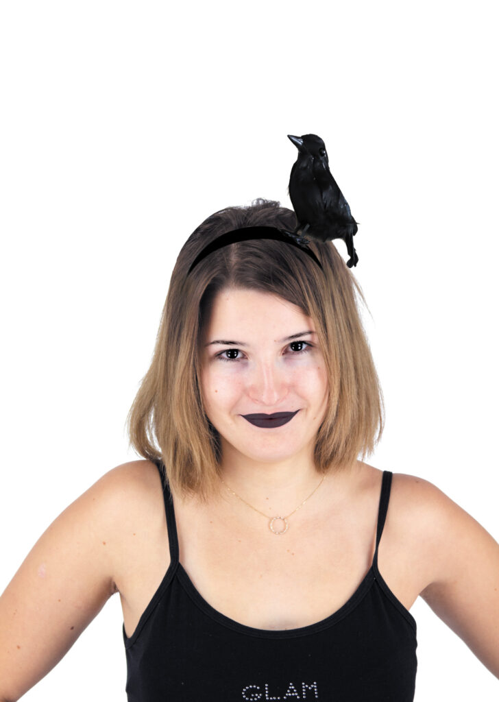 SERRE TÊTE CORBEAU NOIR