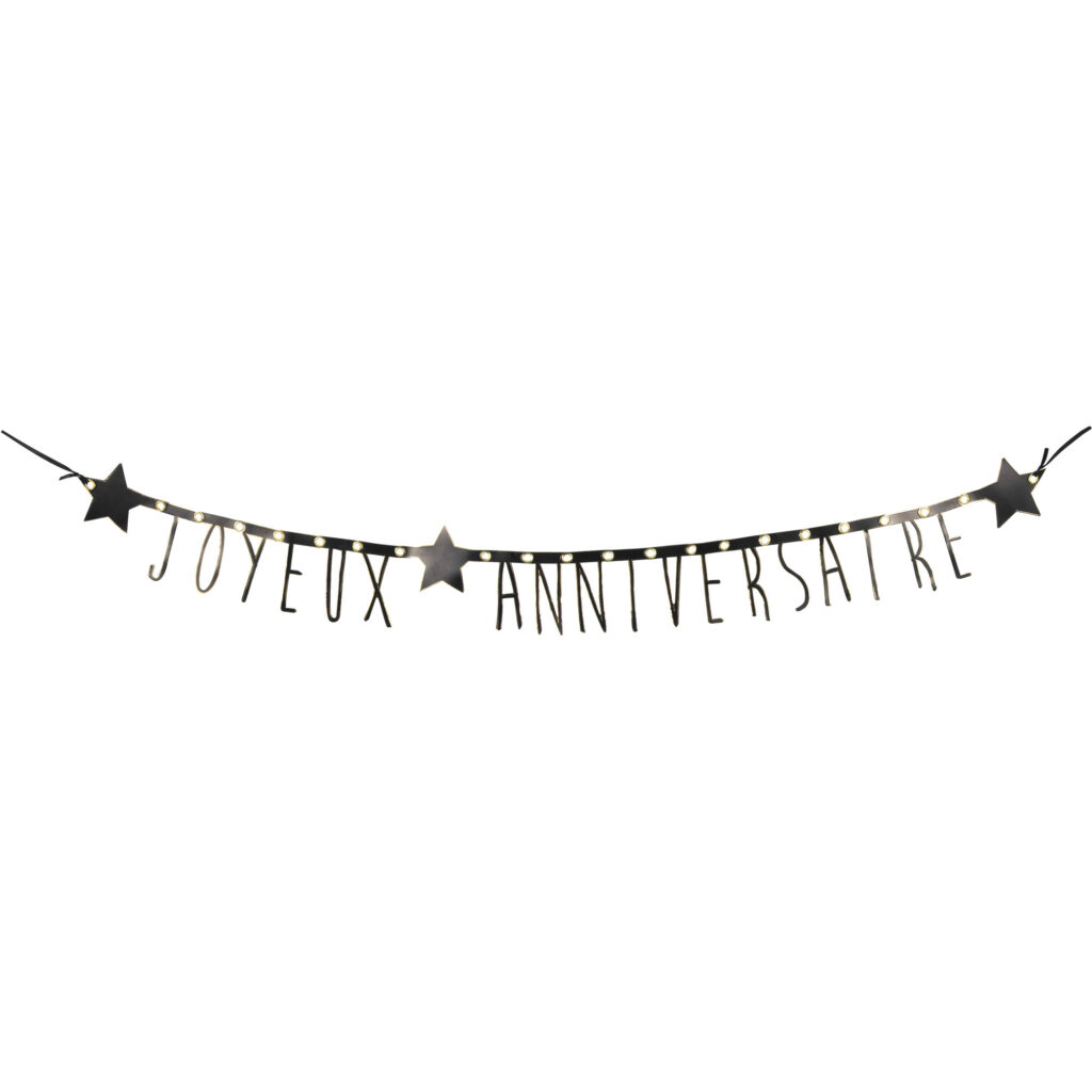 GUIRLANDE ANNIVERSAIRE (Longueur 160 cm)