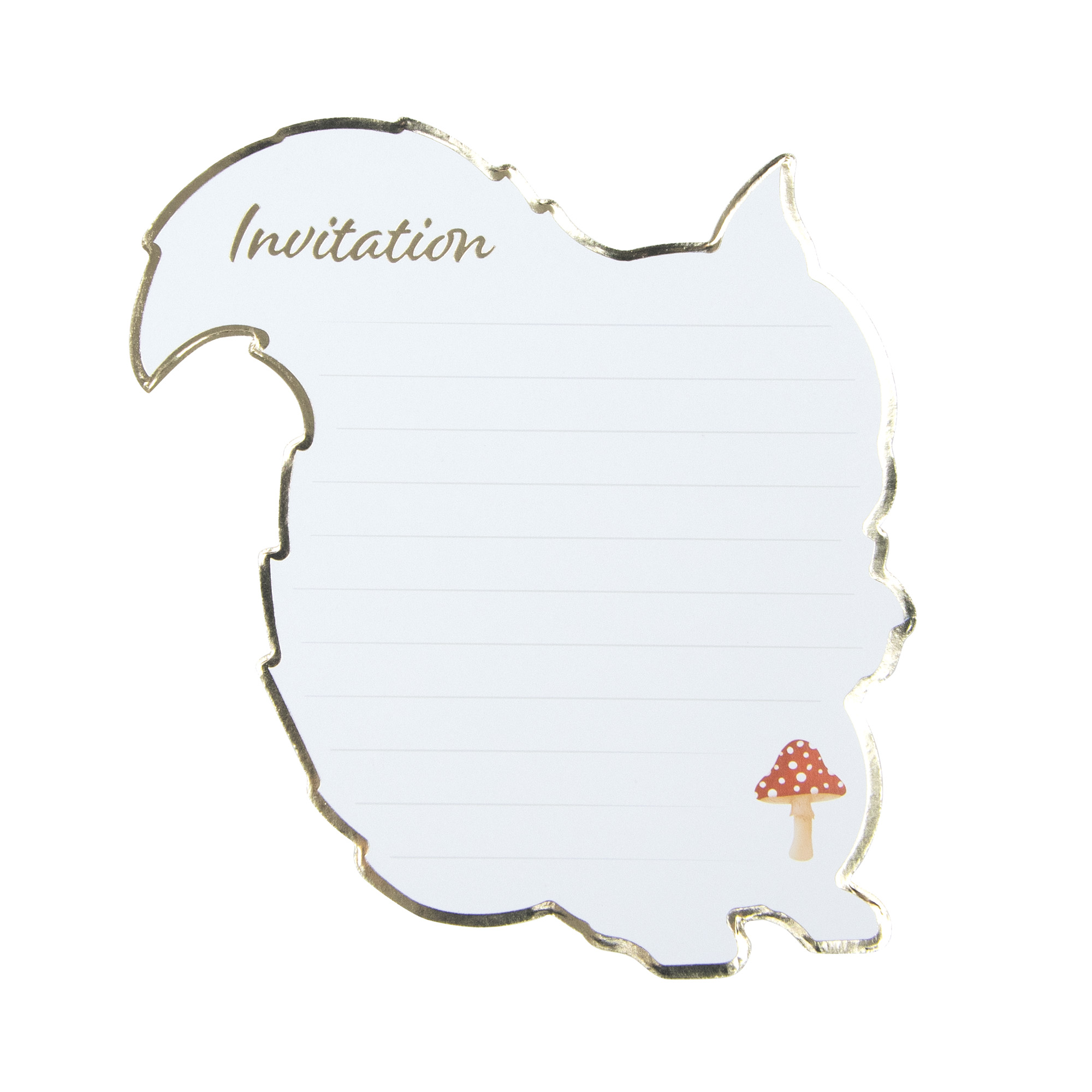 INVITATIONS THÈME FORÊT (Pack 8 cartes d'invitation) – Image 2