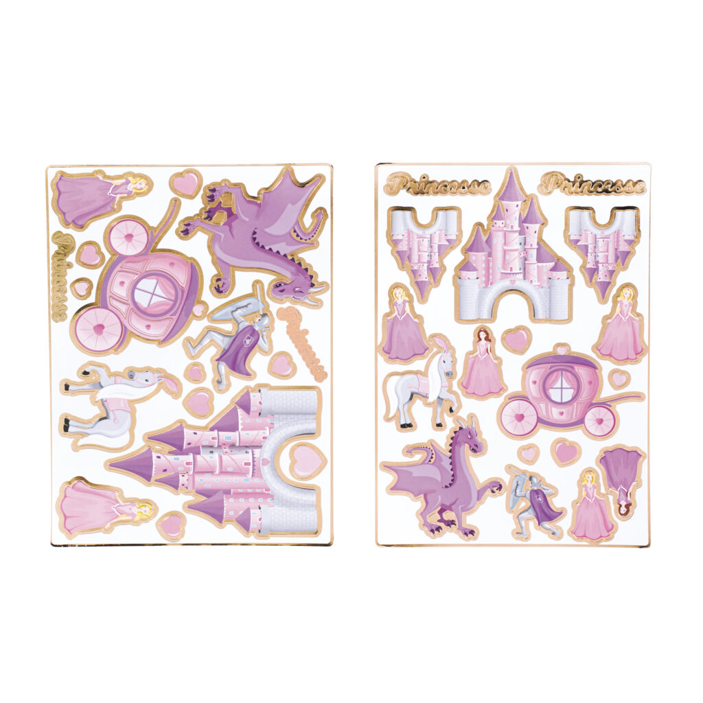 STICKERS DE PRINCESSE (Deux planches - 35 stickers)