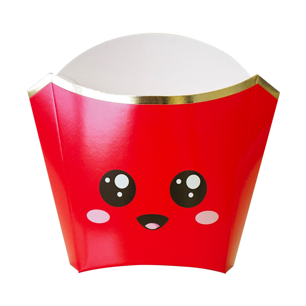 CORNETS DE FRITES ROUGES (Pack de 5 pièces)