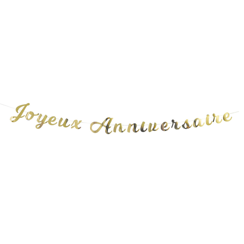 GUIRLANDE ANNIVERSAIRE (Longueur 2 mètres)