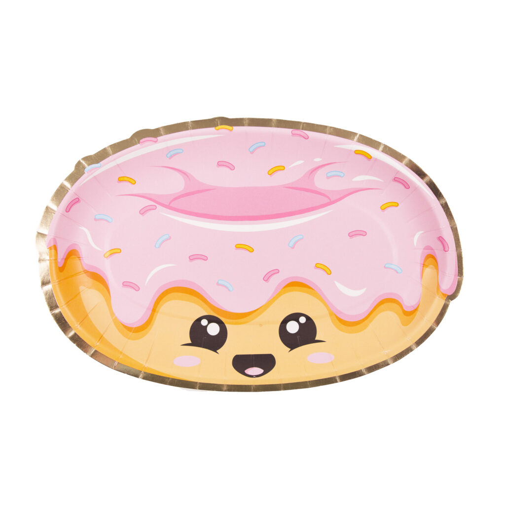 ASSIETTES DONUTS FUN (Pack 8 assiettes 23 cm)