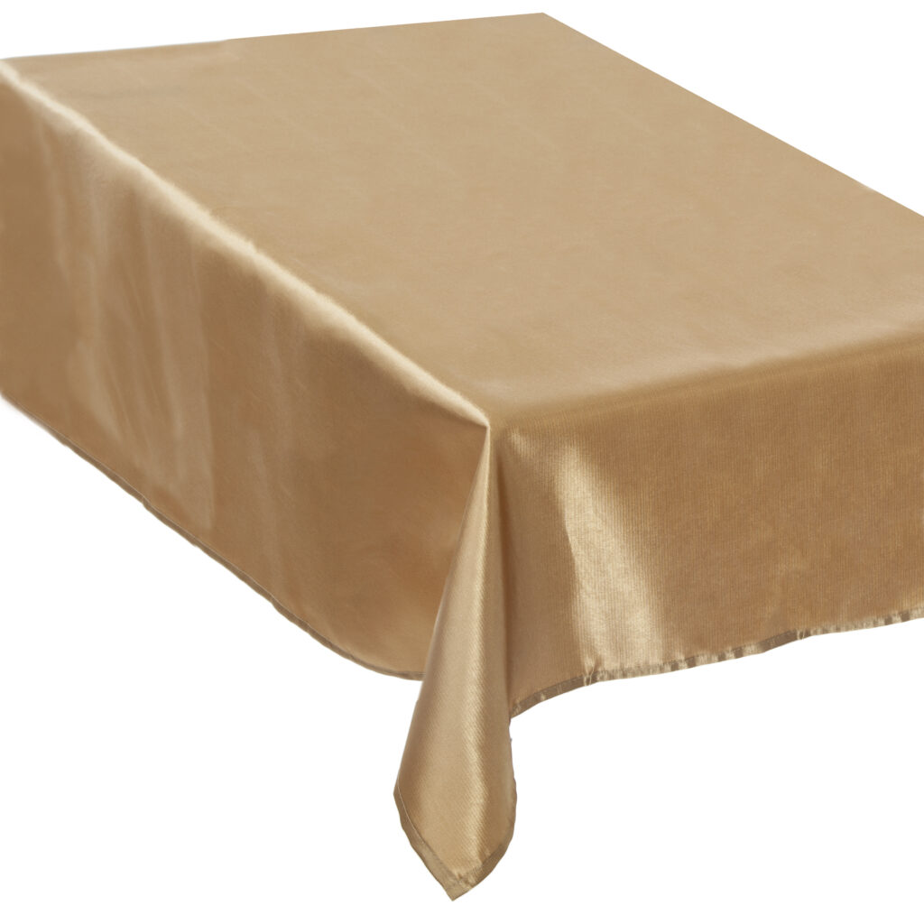 NAPPE EN SATIN OR (Dimension 140 x 240 cm)
