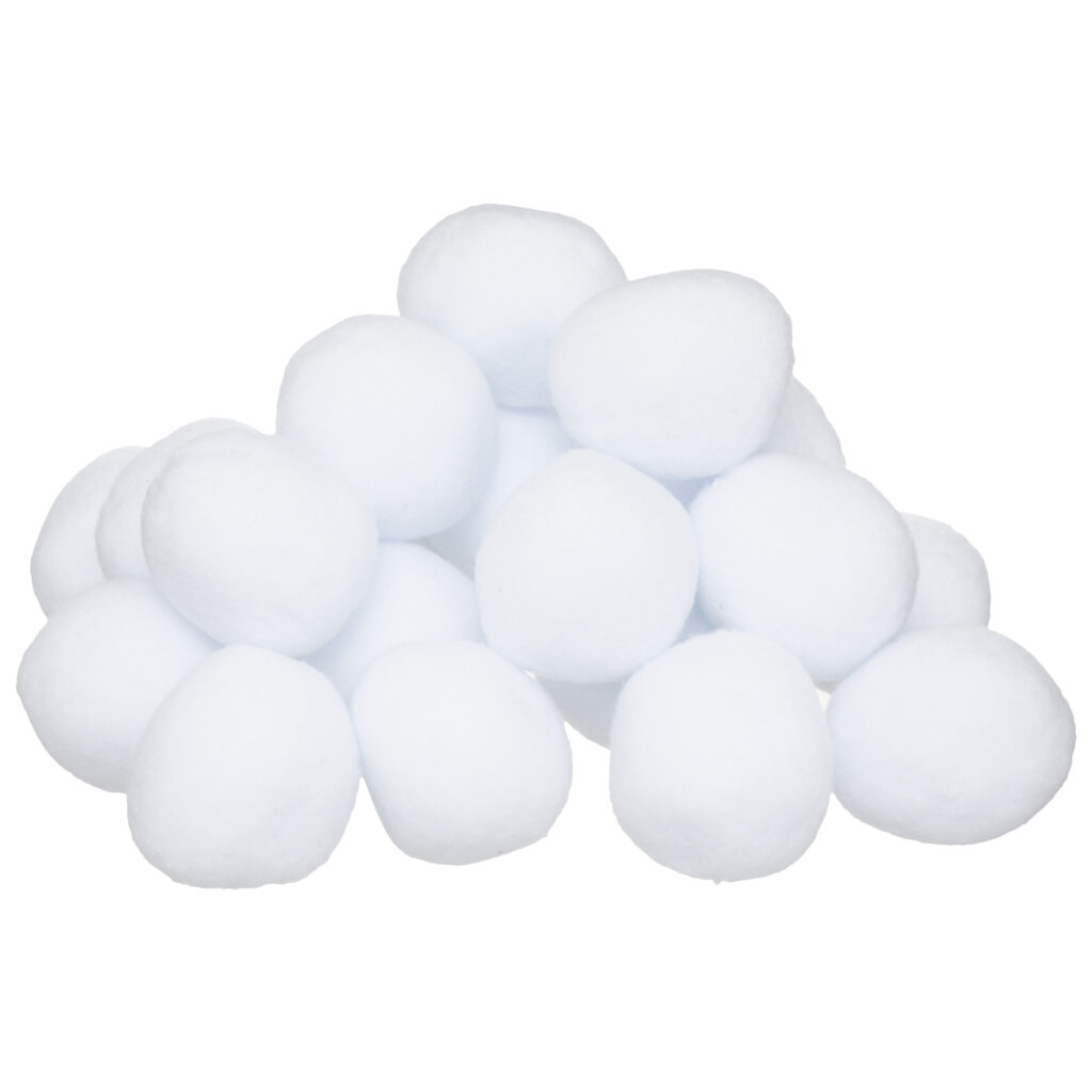 BOULE DE NEIGE ARTIFICIELLE (Sac de 15 boules 75 mm)