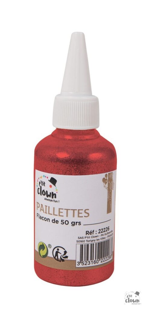 FLACON PAILLETTES DÉCO (Pot 50 grammes - 3 coloris)