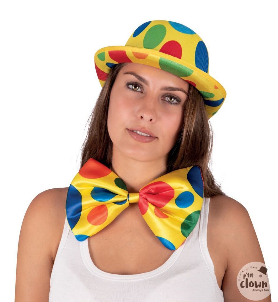 NOEUD PAPILLON CLOWN (Taille 22 cm)