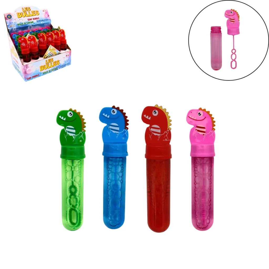 BULLES A SAVON DINOSAURE (Tube 14 cm - 35 ml)