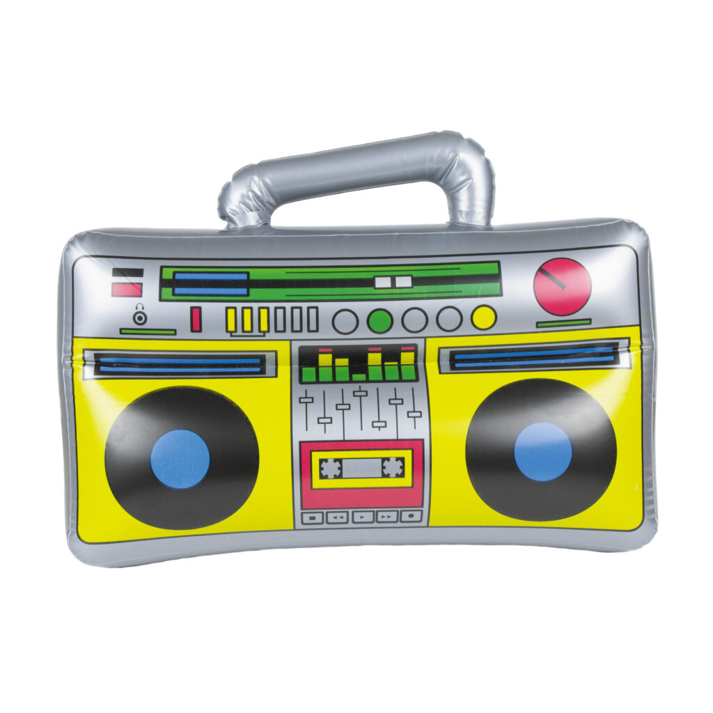 RADIO K7 GONFLABLE 90'S (Dimension 43 x 28 x13 cm)