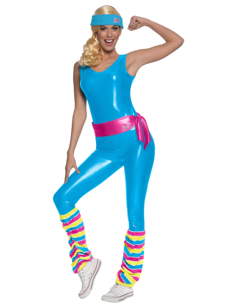 DÉGUISEMENT BARBIE (Modèle Barbie Aérobic) Tailles S - M - L