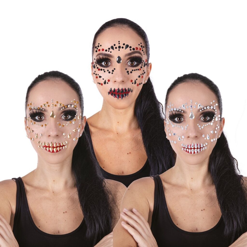 BIJOUX VISAGE ADHESIFS 3 assortis