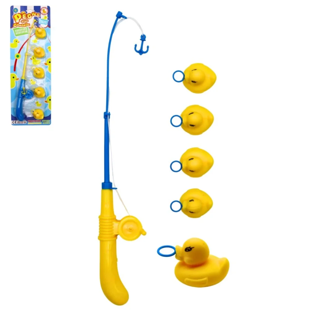 CANNE A PECHE 40CM + 5 CANARDS
