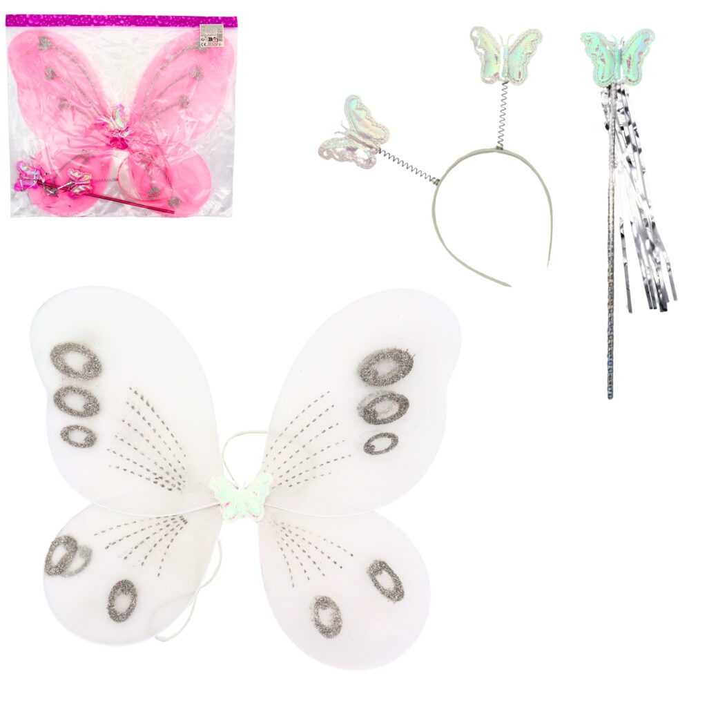 SET DE PAPILLON ROSE (Ensemble 3 pièces)
