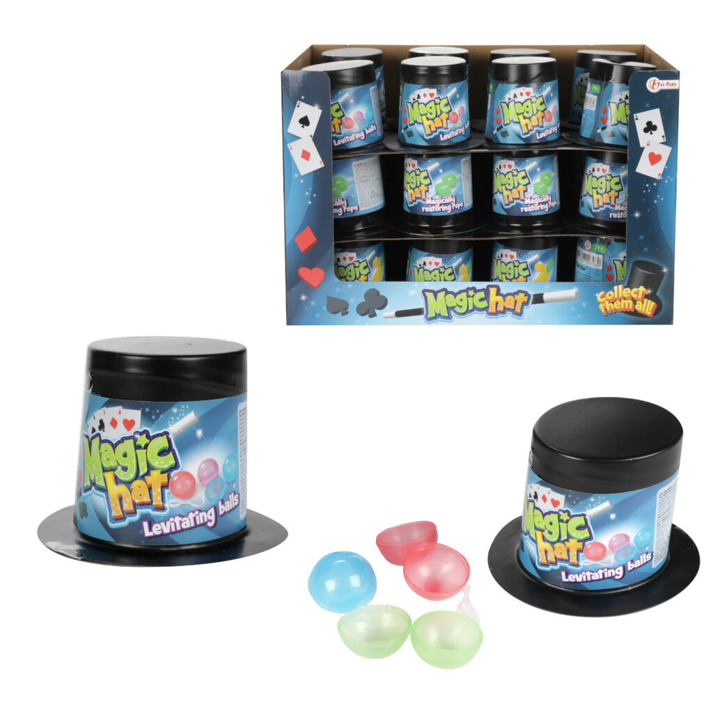 CHAPEAU TOUR DE MAGIE (Un seul tour par chapeau) Pack 24 pièces/6 tours