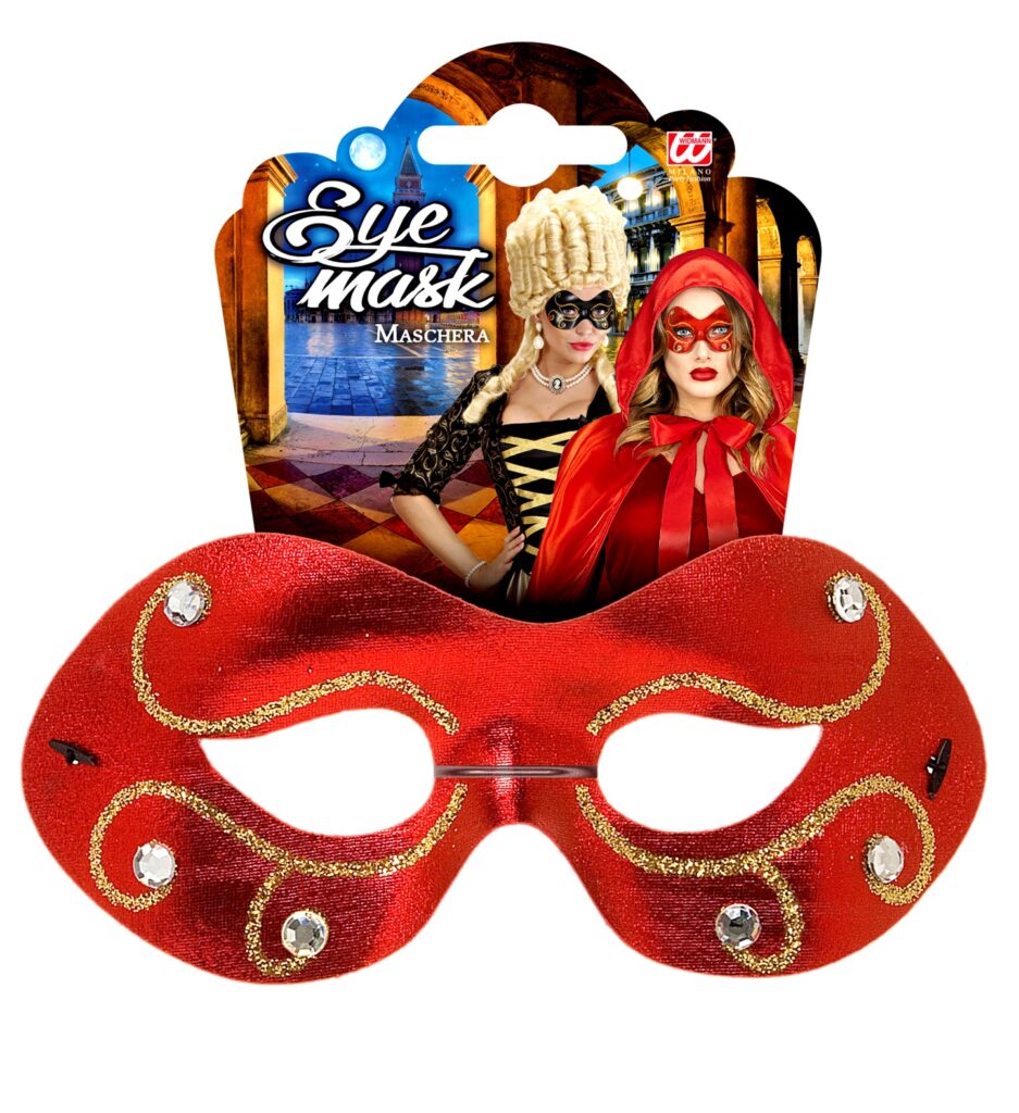 LOUP VÉNITIEN STRASS (Pack 12 pièces 4 coloris)