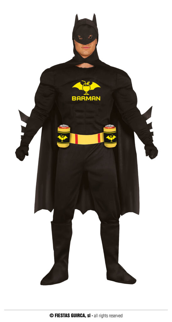 SUPER HÉROS BARMAN (Déguisement pour adulte) Taille unique 52/54