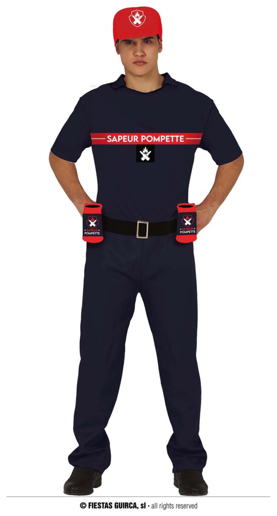 TENUE SAPEUR POMPETTE (Déguisement pour adulte) Taille unique 52/54