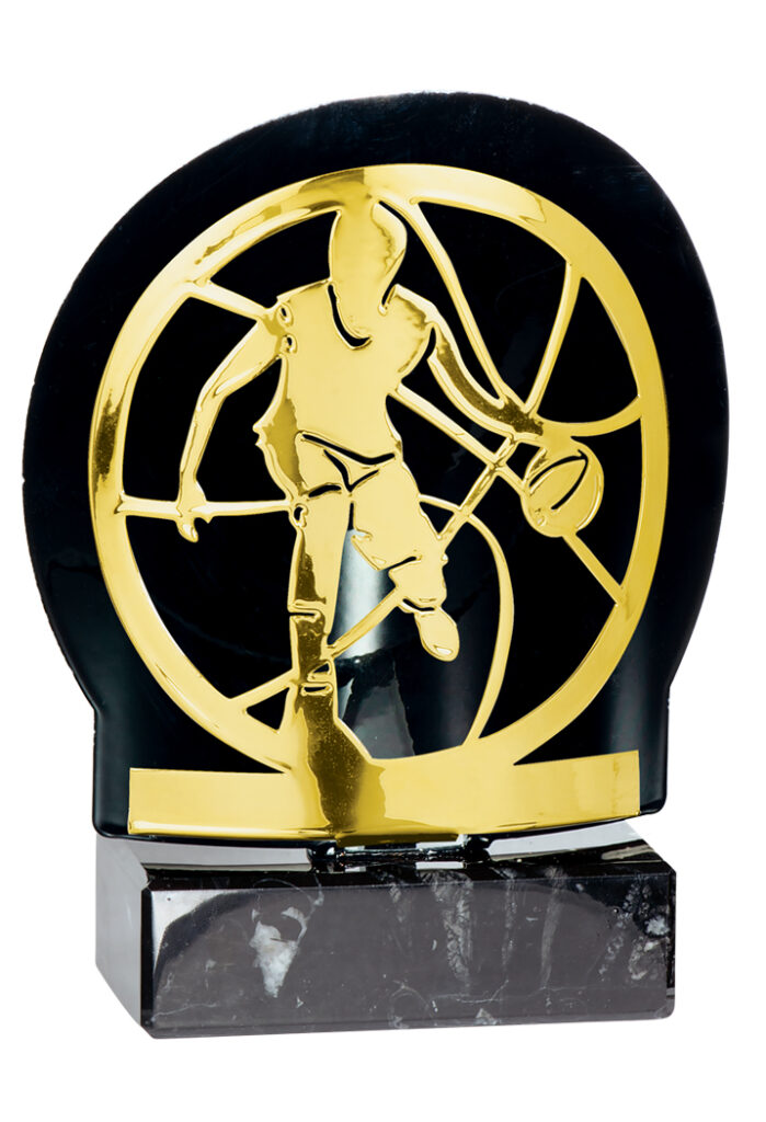 TROPHÉE DE BASKET GOLD (Trophée métal doré - 18 cm)
