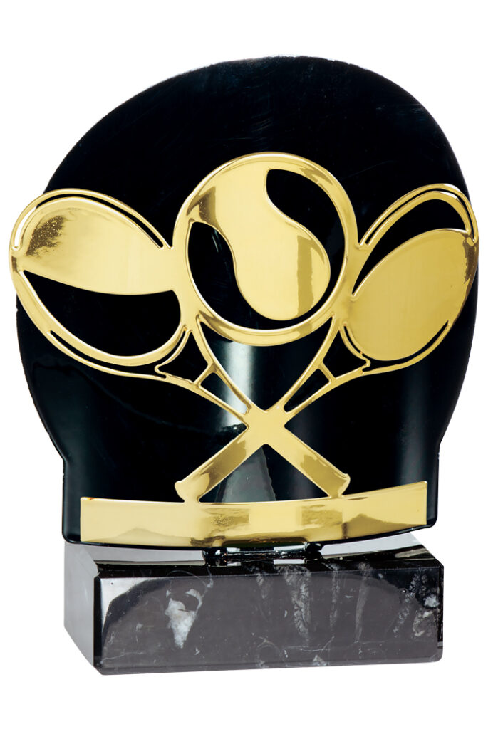 TROPHÉE DE TENNIS GOLD (Trophée métal doré - 18 cm)