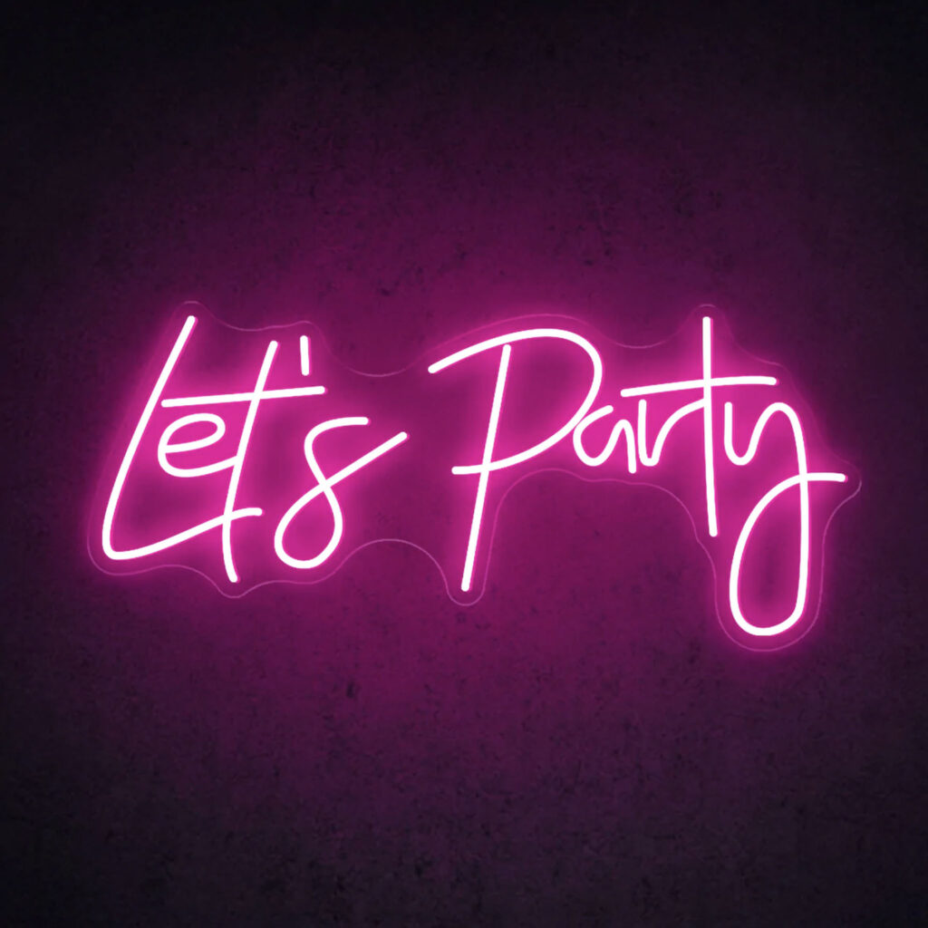 NÉON LET'S PARTY (Dimension 60 x 29 cm)