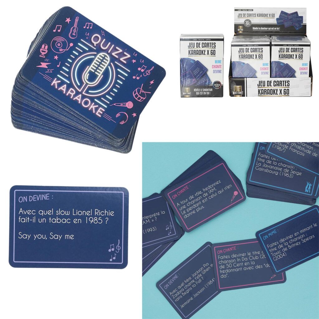 QUIZZ THÈME DU KARAOKÉ (Jeu de cartes Karaoké)