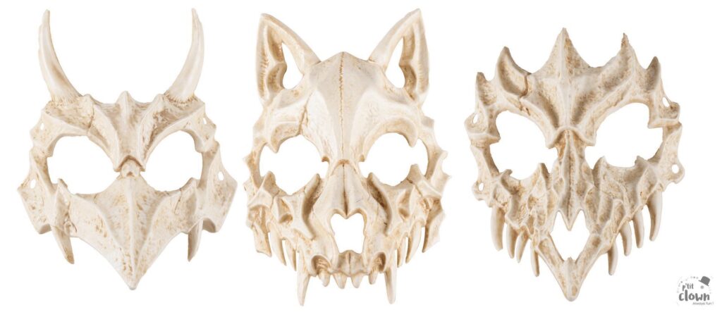 MASQUE SQUELETTE ANIMAL