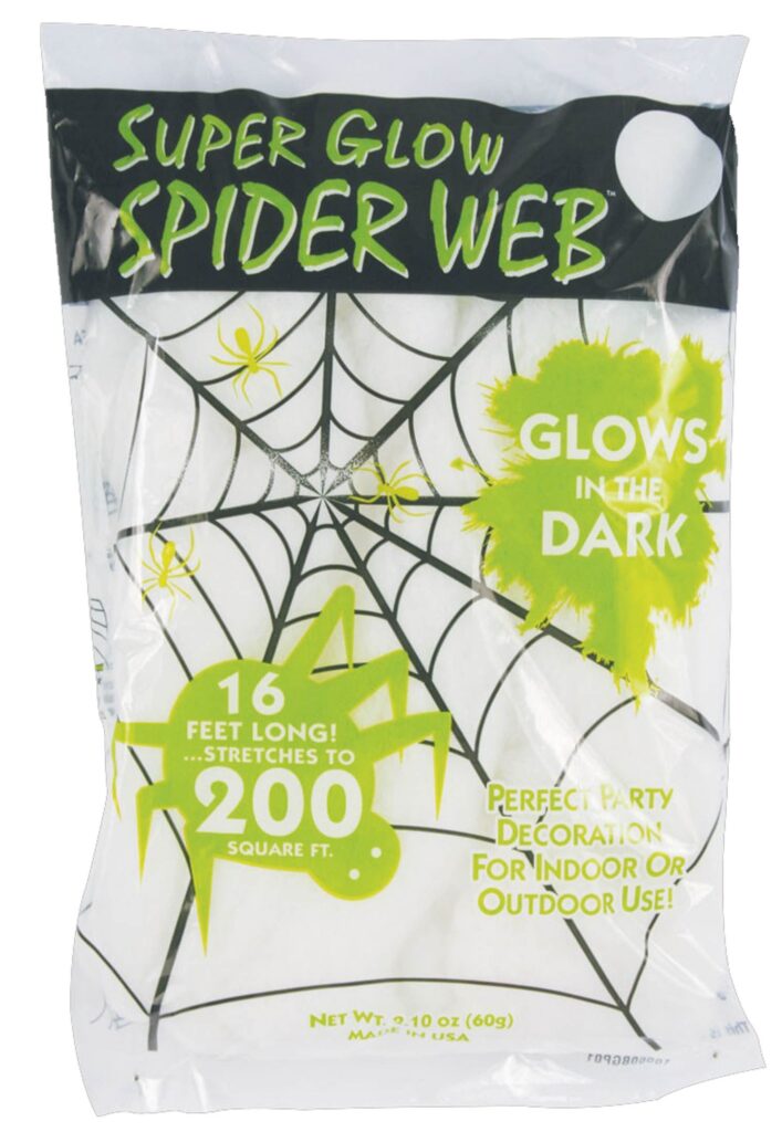TOILE D'ARAIGNÉE DE LUXE (Modèle US glow in the dark) Extra extensible 60 grammes
