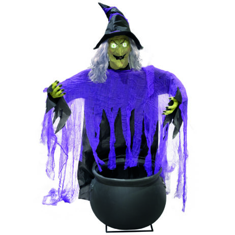 Chaudron De Sorcière En Plastique Noir - 13 X 19 Cm, Parfait Pour Bonbons D'Halloween, Déguisement Et Décoration De Fête