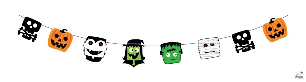 GUIRLANDE HALLOWEEN (Guirlande en carton) Longueur - 3 mètres