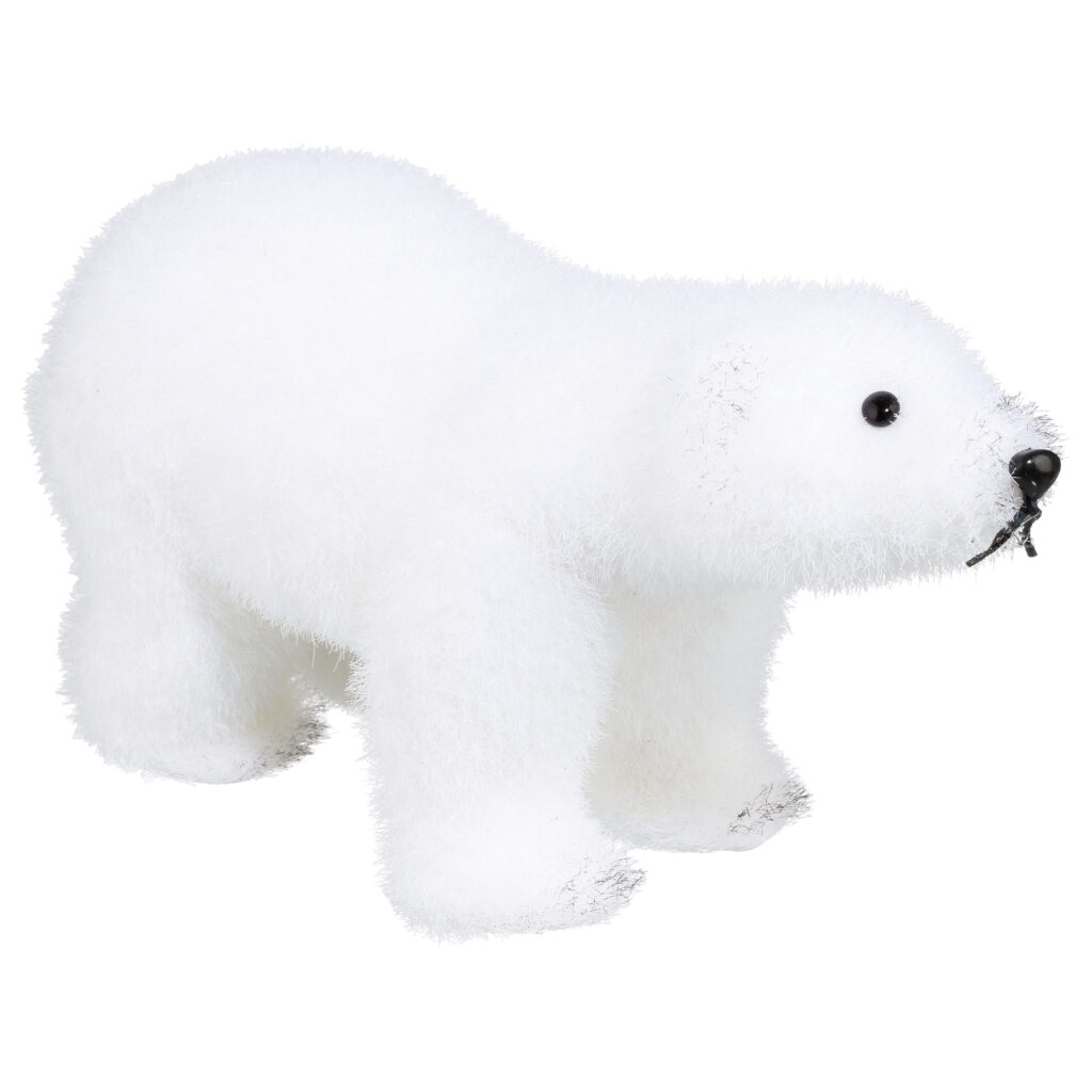 OURS BLANC ERRANT (Hauteur 21 cm)