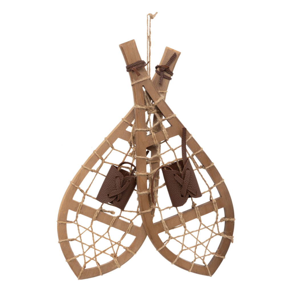 RAQUETTES DE NEIGE (Décoration en bois 50 cm)