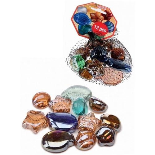 Jouet-12-Galets-Billes-Plates-Animaux-Marins-Jeu